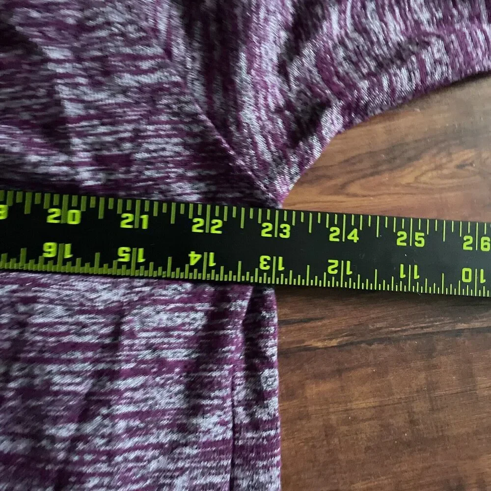 Time And Tru Womens Open Front Cardigan Sweater Plus Size 0X/14W Hood Knit Long